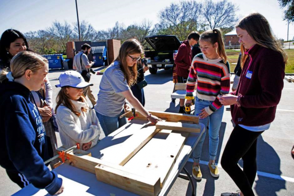 Volunteers gathered for community services projects as part of the the Fort Bend Interfaith Community's second annual Youth Day 